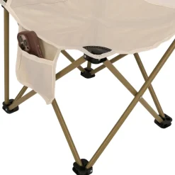 Campingset MCW-N50, Tisch 2x Stuhl Klappstuhl Anglerstuhl faltbar, Metall ~ weiß