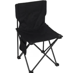 Campingset MCW-Q39, Tisch 2x Stuhl Klappstuhl Anglerstuhl faltbar, Metall Stoff ~ schwarz