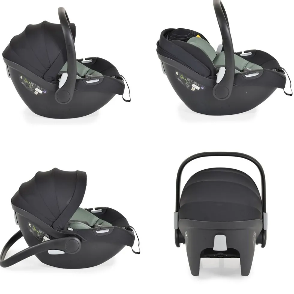 Cangaroo Babyschale Macan i-Size (40 - 83cm) Gruppe 0+, verstellbare Kopfstütze grün