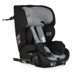 Cangaroo Kindersitz Trip i-Size (76-150cm) Isofix verstellbare Kopfstütze Gurt grau