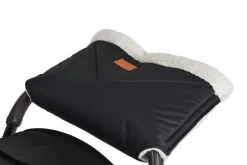 Cangaroo Kinderwagen-Handwärmer Luxe, Handmuff für Kinderwagen mit Verschluss schwarz