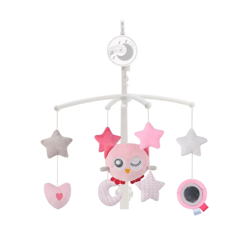Cangaroo Musik Mobile 63605 Dreamy Aufzugsmechanismus Schlaflieder Plüschtiere pink