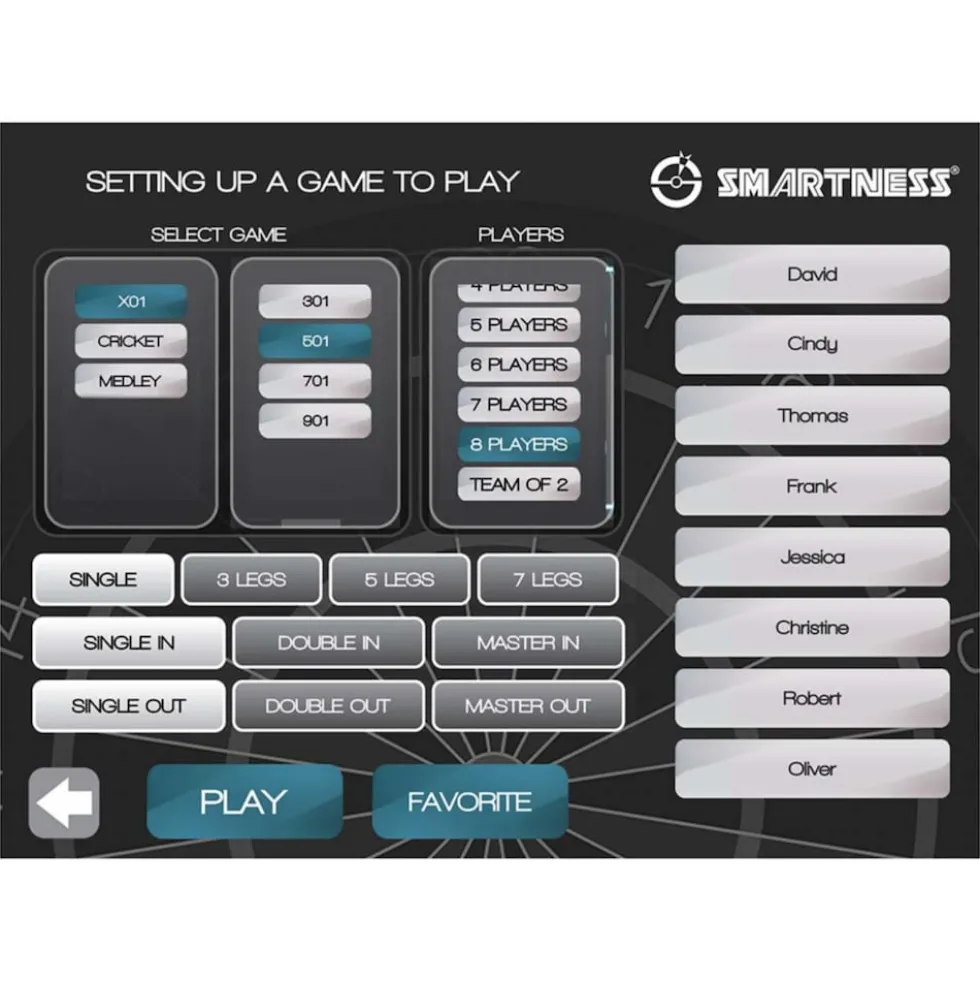 Carromco Turbo Charger 4.0 Smart Connect Dartboard