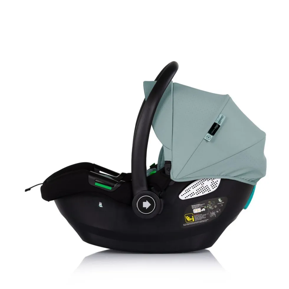 Chipolino Babyschale Elite next Gen i-Size (40-87cm) Schaukelfuß Gurt 3D-Kissen grün