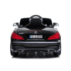 Chipolino Kinder Elektroauto Polizei Mercedes SL500 LED Bluetooth Fernbedienung schwarz