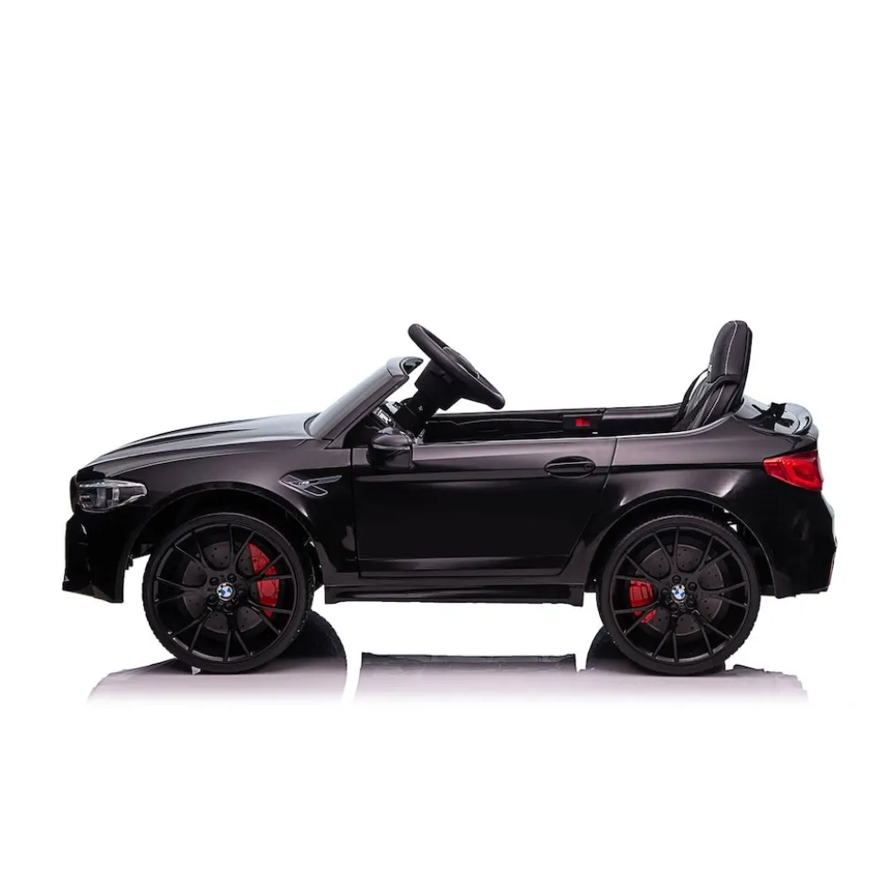 Chipolino Kinder Elektroauto BMW M5 Fernbedienung Musik Eva-Räder Bluetooth schwarz
