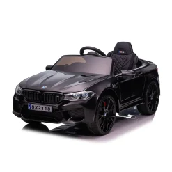 Chipolino Kinder Elektroauto BMW M5 Fernbedienung Musik Eva-Räder Bluetooth schwarz