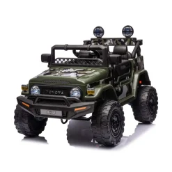 Chipolino Kinderelektroauto SUV Toyota FJ Cruiser EVA-Reifen Musik LED-Lichter grün