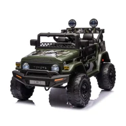Chipolino Kinderelektroauto SUV Toyota FJ Cruiser EVA-Reifen Musik LED-Lichter grün