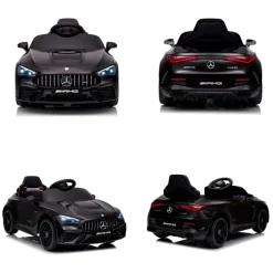 Chipolino Kinder Elektroauto Mercedes AMG CLE 53 Fernbedienung Stoßdämpfer LED schwarz