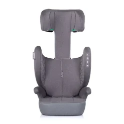 Chipolino Kindersitz Cyber i-Size (100-150cm) Sitzerhöhung, höhenverstellbar grau