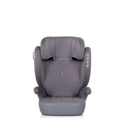 Chipolino Kindersitz Cyber i-Size (100-150cm) Sitzerhöhung, höhenverstellbar grau