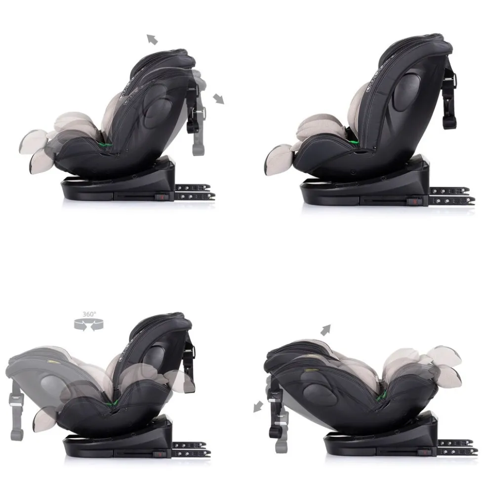 Chipolino Kindersitz Hypnotic i-Size (40-150cm) Isofix, Top Tether, Kopfstütze beige
