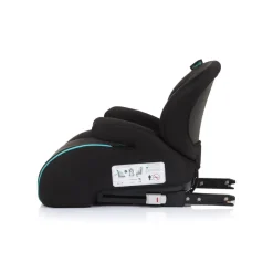 Chipolino Kindersitz, Sitzerhöhung Sonic Isofix, i-Size, 125-150 cm, Armlehne türkis