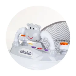 Chipolino Lauflernhilfe Little Cow Räder Stopper Höhenverstellbar Musik Licht grau