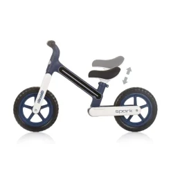 Chipolino Laufrad Spark 12 Zoll Lichteffekte höhenverstellbar rutschfeste Griffe blau
