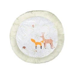 Chipolino Spielbogen, Krabbeldecke Wald, 5 abnehmbare Hängespielzeuge, ab Geburt beige