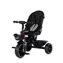 Chipolino Tricycle Max Sport 2 in 1, Dreirad, Becherhalter, Sitz umkehrbar, Korb braun schwarz