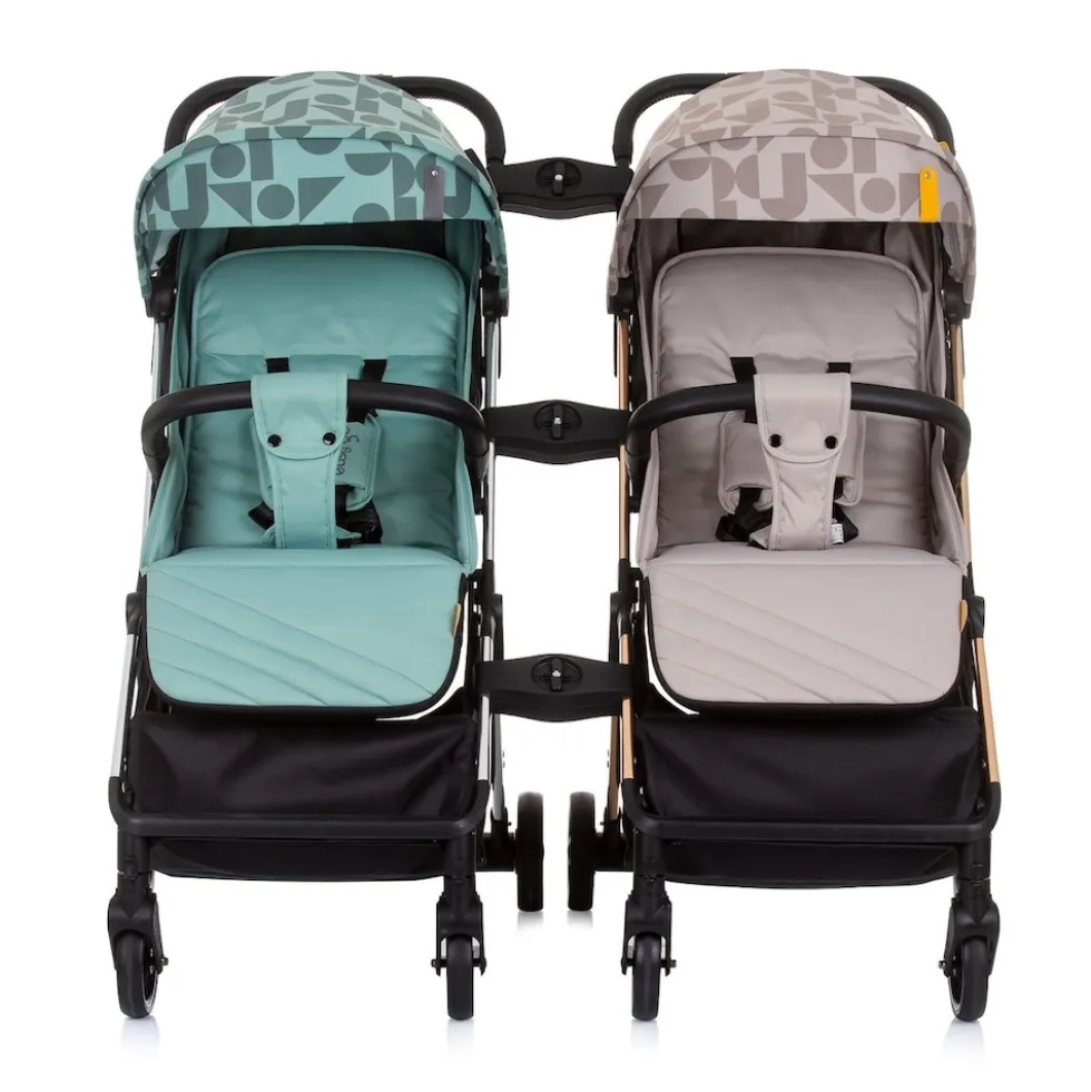 Chipolino Verbindungsstück für Kinderwagen Easy Go, zwei Kinderwägen kombinieren schwarz