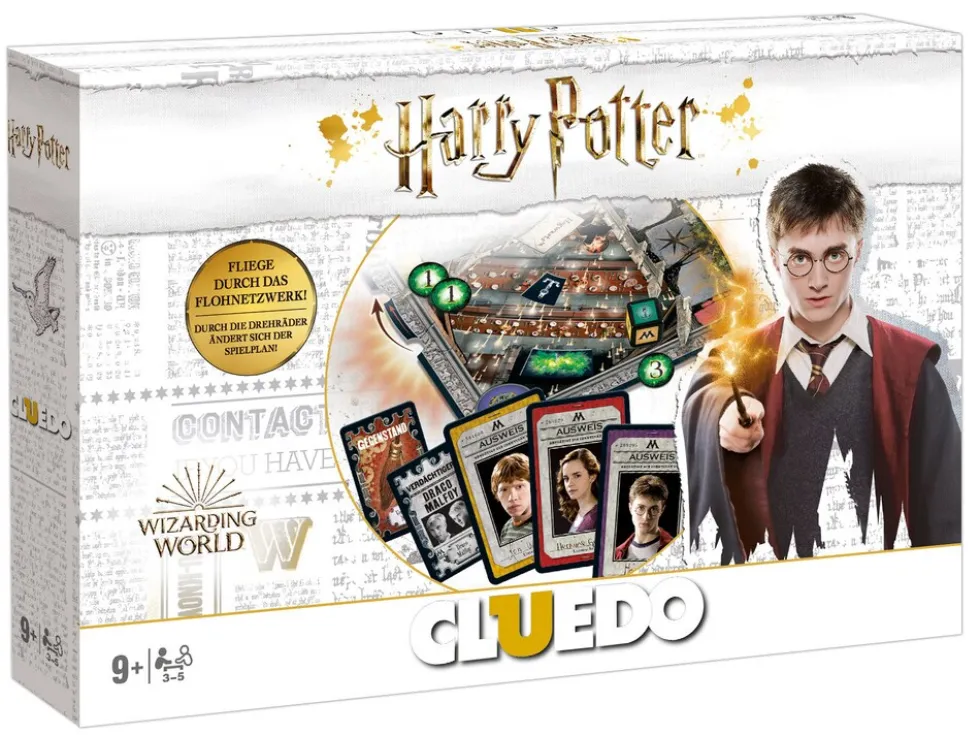 Cluedo Harry Potter Brettspiel Gesellschaftsspiel Edition Sonderedition weiß Deutsch