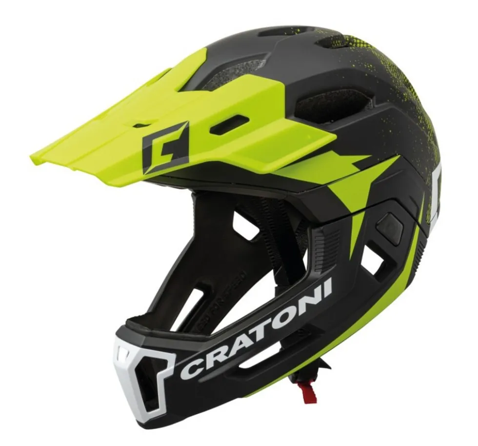 CRATONI MTB Fahrradhelm C-Maniac 2.0MX schwarz/lime matt