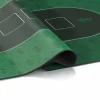 CSL Extra große Tischauflage Pokermatte 1000 x 600 mm / Kartenspiel Matte / Ovales Design