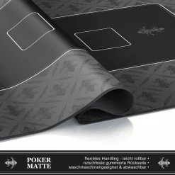 CSL XXL Pokermatte Tischauflage für Poker Kartenspiel Matte/ 100 x 60 cm /Pokertisch Auflage