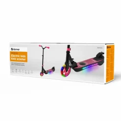DENVER SCK-5500P Kinder E- Scooter pink (ab 6 Jahren, max. 10 km/h, bis zu 6 km, Tragfähigkeit 50kg, IPX4,)