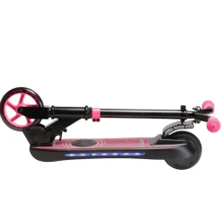 DENVER SCK-5500P Kinder E- Scooter pink (ab 6 Jahren, max. 10 km/h, bis zu 6 km, Tragfähigkeit 50kg, IPX4,)