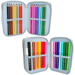 Depesche 3-Fach Federtasche FESTIVAL FUN TOPModel 7,5 x 13 x 20 cm