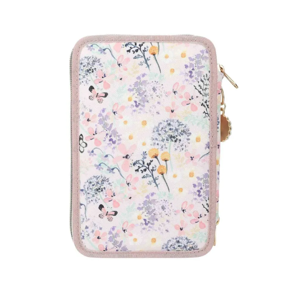 Depesche 3-Fach Federtasche SUMMER FEELING inkl. Stifte TOPModel 7,5 x 13 x 20 cm