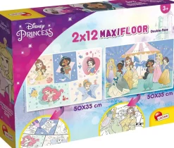 Disney Supermaxi 2 x 12 Princess Puzzle für Kinder, Mehrfarbig