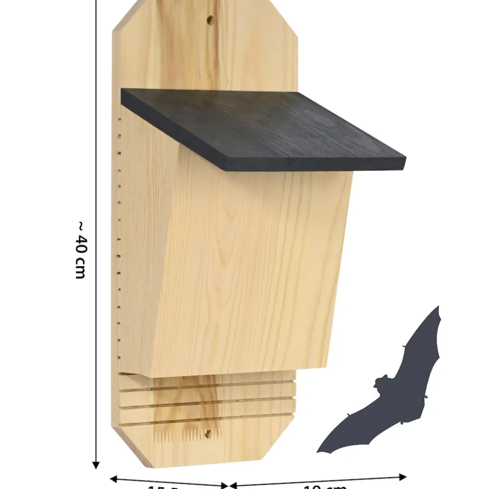 dobar Fledermauskasten "Microchiroptera", Anthrazit