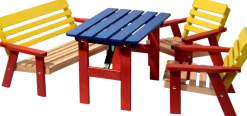 dobar Mehrfarbige Kindersitzgarnitur mit Tisch