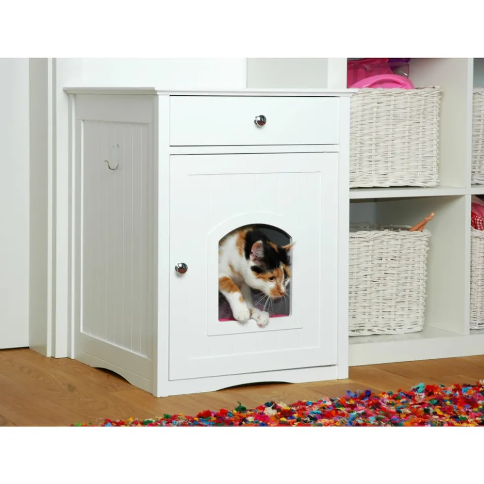 Dobar "Mohrle" Designer-Katzenschrank weiß