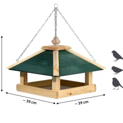dobar Vogelfutterhaus aus Holz mit Kette