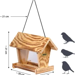 dobar Vogelfutterhaus geflammt