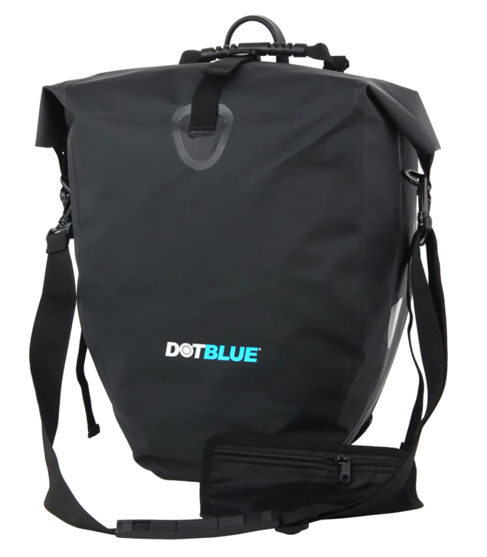 Dot-Blue Gepäckträgertasche 25,4 l, Universale Tasche für den Gepäckträger mit Klicksysstem, wasserdicht