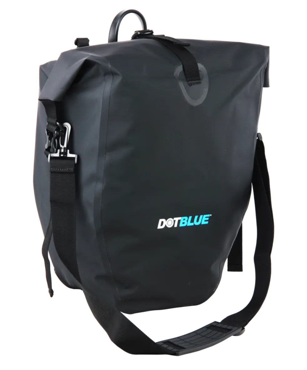 Dot-Blue Gepäckträgertasche 25,4 l, Universale Tasche für den Gepäckträger mit Klicksysstem, wasserdicht