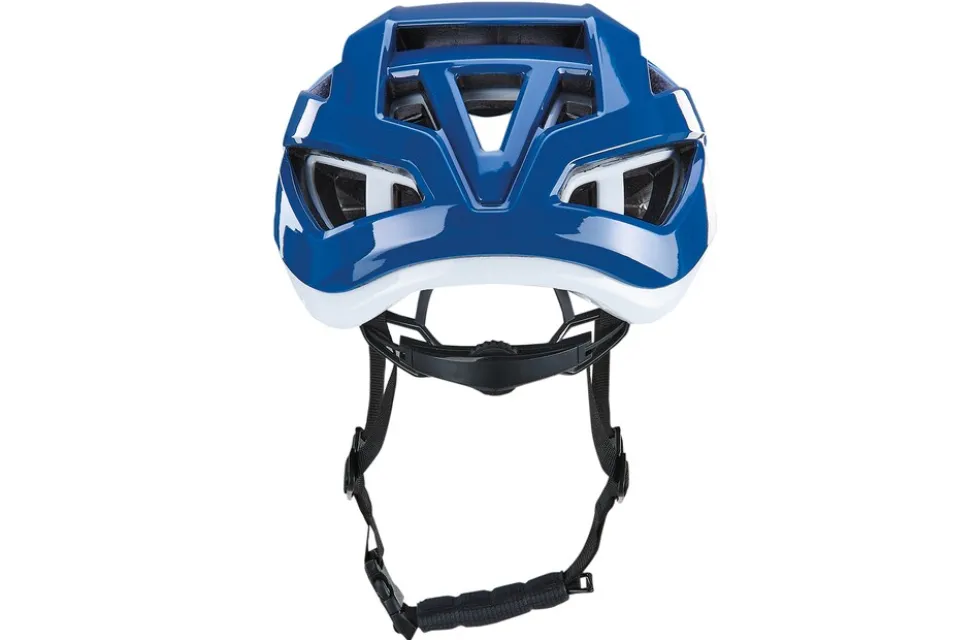 E-Bike Smart Fahrradhelm, mit Rotationsschutz, Kopfumfang von 59-62 cm, Inmold Technologie, Farbe: blau/weiß