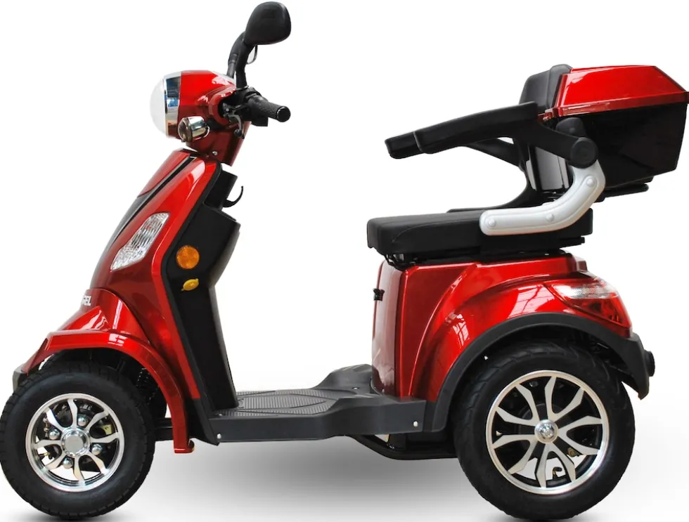ECO ENGEL 510 E-Scooter 4 Räder 25 km/h Seniorenmobil, Rot - versch. Farben