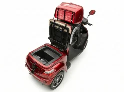ECONELO E-Seniorenmobil Billy 2.0, Blei-Akku, 3-Rad, 60V, 1000 Watt, normal Sitz, Rot