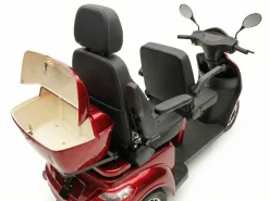 ECONELO E-Seniorenmobil Billy 2.0, Blei-Akku, 3-Rad, 60V, 1000 Watt, groß Sitz, Rot