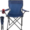 Ecosa Campingstuhl Blau Klappstuhl Faltbar – Robuster Outdoor Stuhl mit Tragetasche