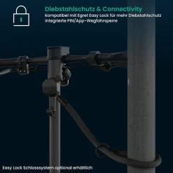 Egret X Core+ E-Scooter (max. 20 km/h, bis zu 55 km, Tragfähigkeit 130kg, Hinterradantrieb, 500W, Blinker)