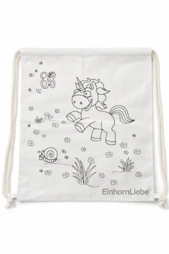 EinhornLiebe Turnbeutel Einhorn zum Selbstbemalen Kreativbeutel Kinder Bastelset