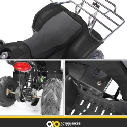 Elektro-Kinderquad S-8 Farmer, Midi-Quad mit 1000 Watt, Scheiben-/Trommelbremsen, bis 20 km/h, ab 8 (Schwarz)