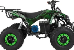 Elektro-Kinderquad S-10, Pocket-Quad mit 1000 Watt, Federung, Scheiben-/Trommelbremsen, bis 20 km/h (lackiert Camouflage)