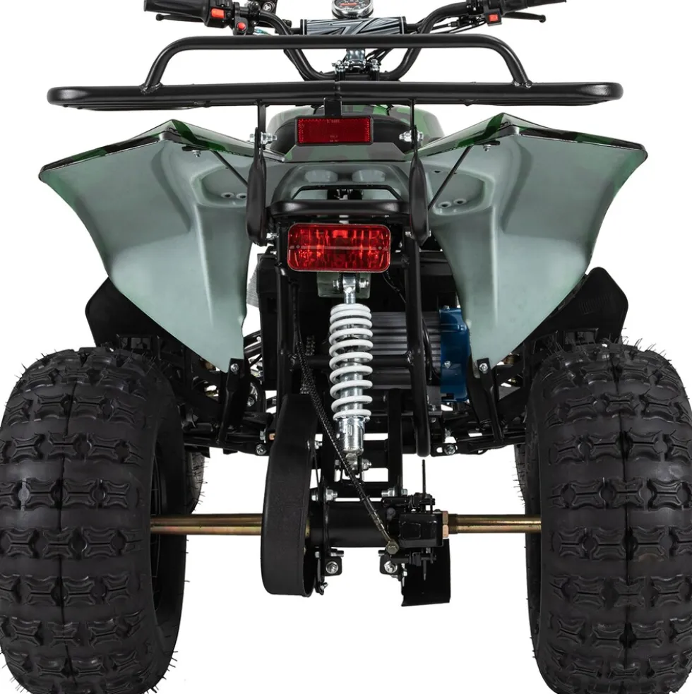 Elektro-Kinderquad S-10, Pocket-Quad mit 1000 Watt, Federung, Scheiben-/Trommelbremsen, bis 20 km/h (lackiert Camouflage)