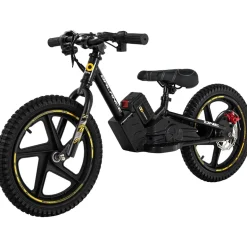 Elektro-Laufrad, 16 Zoll, Kinder-Balance-Bike m. 250 Watt, Scheibenbremsen, 3 Geschwindigkeitsstufen (Gelb)